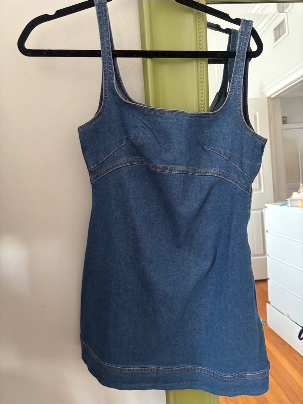 Denim Tank Dress - Blue